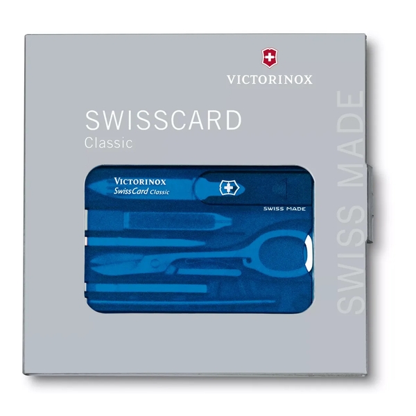 Victorinox - Swiss Card Classic, Blue transparent