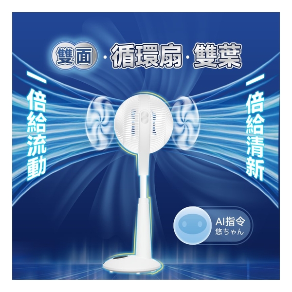 Japan Yohome 5D Omni-Directional Double-Sided Voice Looping Fan PRO