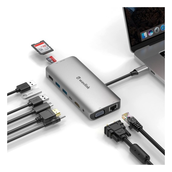 WAVLINK - USB-C Dual Display HDMI/VGA Docking Station