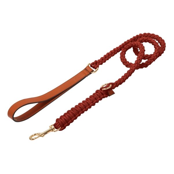 Furri Tail Handcrafted Engraved Leather Dog Leash