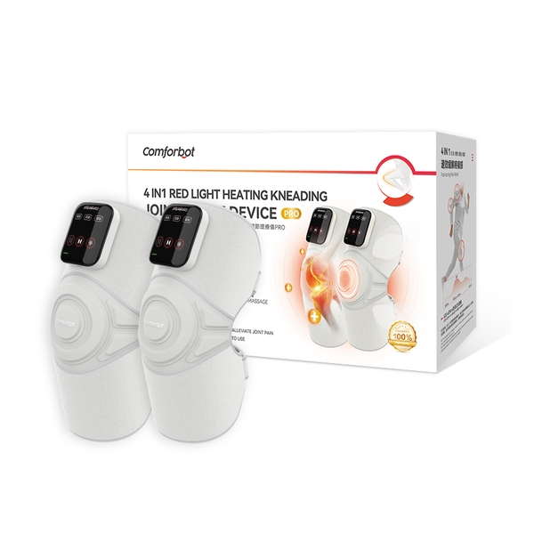 Comforbot wireless red heat vibration and kneading four-in-one powerful deep damage-relieving knee multi-joint physiotherapy device PRO