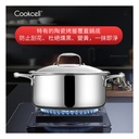 Cookcell - South Korea's sixth generation honeycomb stainless steel anti-stick soup pot (20cm Double Ears)