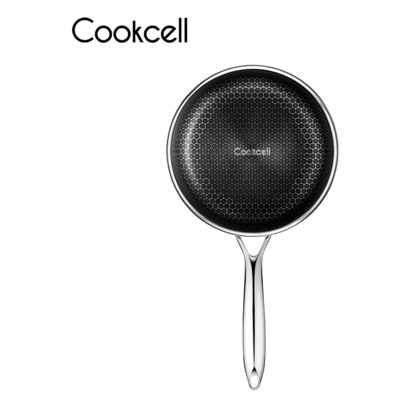 Cookcell - Korean Honeycomb Stainless Steel Non-stick Milk Pot (16cm Double Sided)