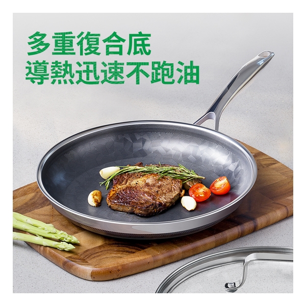 WBKN - Phantom Generation 3D Cyclone Pan-3D Cyclone Pattern Single Handle Frying Pan 28cm