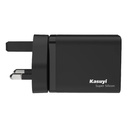 Kasuyi K-65WT Super Silicon 65W 3-Ports Travel Fast Charger