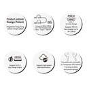 inno3C i-4MA-12 Transparent 4 in 1 Micro/Type-C to USB/Type-C Cable 1.2M