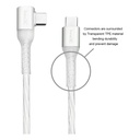 inno3C i-60CB-12 Transparent Type-C to Type-C 60W L-shape Cable 1.2M