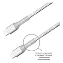 inno3C i-100CA-20 Transparent Type-C to Type-C 100W Cable