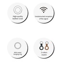 inno3C i-AT2B AirTag Leather Protective Case Set