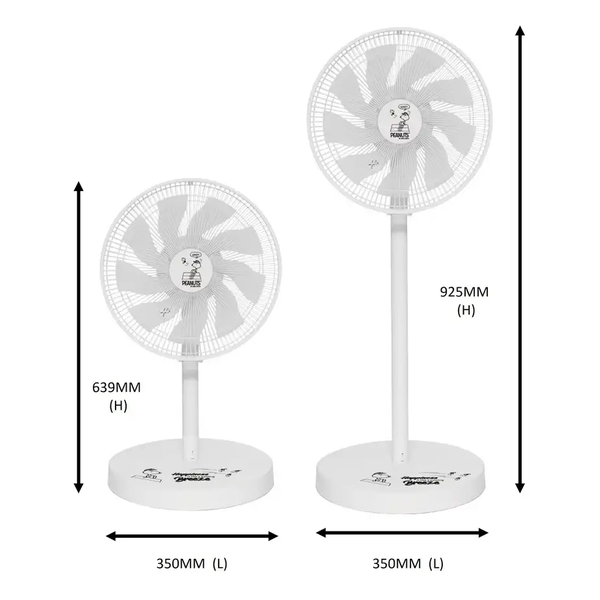 SNOOPY Authorized Genuine 12-inch DC Variable Frequency Silent Fan