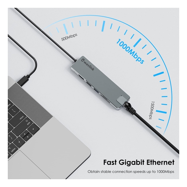 Wavlink USB C 12-in-1 Hub Triple Monitor/Laptop Docking Station UMD302