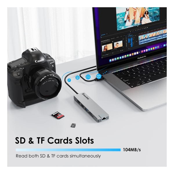 Wavlink USB C 12-in-1 Hub Triple Monitor/Laptop Docking Station UMD302