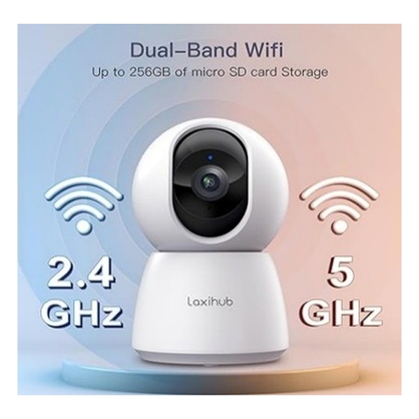 Laxihub- P4F 3K -3K/5MP - 5G/2.4G Wi-Fi雲台攝影機