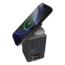 inno3C i-105C2 105W Qi2 + GaN 6-in-1 Wireless Fast Charging Dock with Build-in Retractable Cables