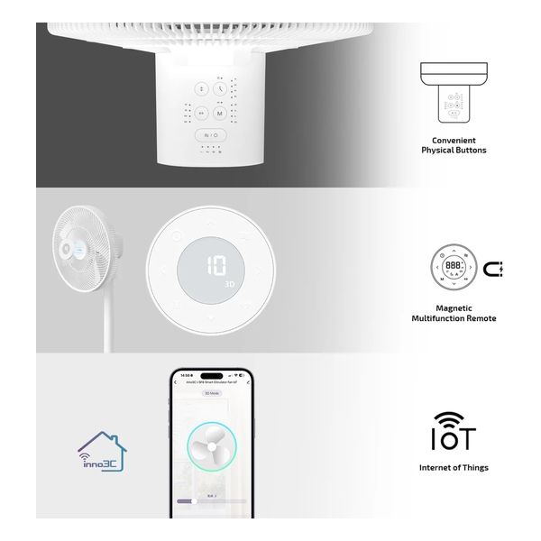 inno3C i-SF8 Smart Circulator Fan IoT