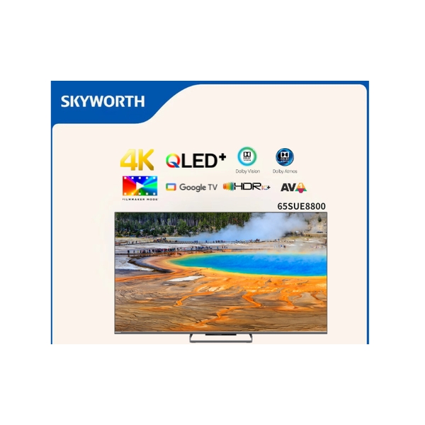 SKYWORTH - 65” 4K QLED+ Smart TV 65SUE8800