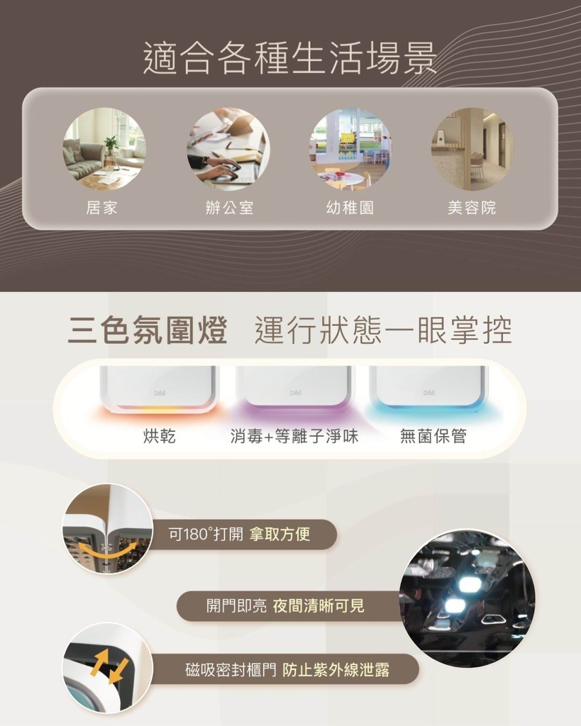 Swiss b&h Helios UV LED Disinfection Dryer - Aurora