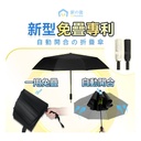 日本Yohome 單手智助自動開合防回彈一甩免疊防滴水抗風快收捷便晴雨傘 x 2 (黑色+米色)