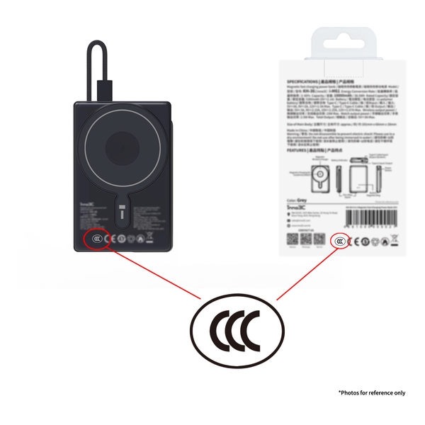 inno3C 6 in 1 Magnetic Fast Charging Power Bank 10000mAh (Grey)