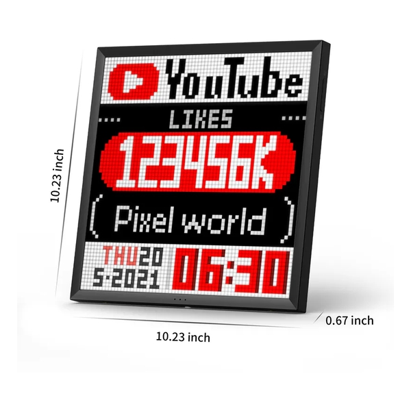 Divoom Pixoo-64 Bluetooth Pixel Art Informative Display