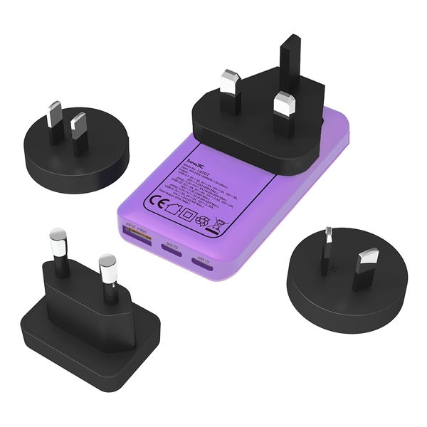 inno3C i-67DT Ultra Slim 67W 3-Ports GaN Travel Fast Charger
