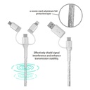 inno3C i-FT65 GaN 65W 4-Ports AC Socket Universal Travel Adaptor + inno3C i-5CS-12  5 in 1 Cable 1.2M + Honor Band 9