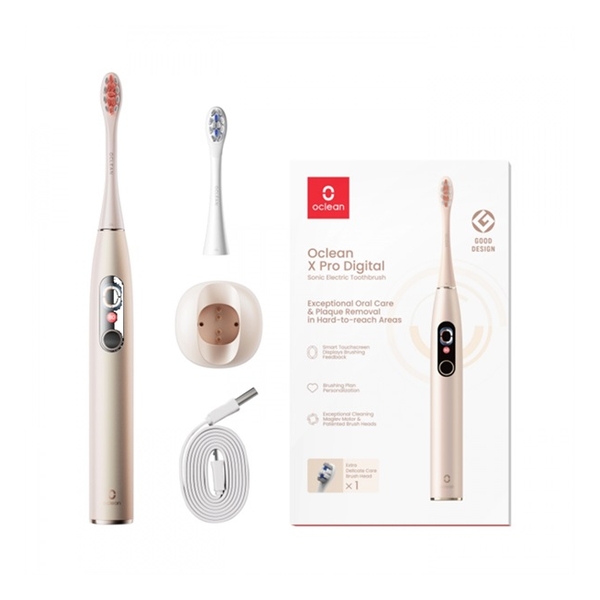 Oclean X Pro Digital 智能聲波電動牙刷 (金色)