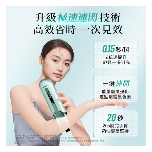 日本JUJY 雙燈管藍寶石冰點極速連閃無痛嫩膚全身家用脫毛儀 PRO 2.0