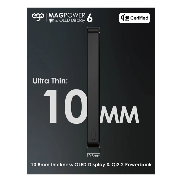 EGO MagPower 6 @QI2.2 10000mAh POWERBANK (M17AIR)
