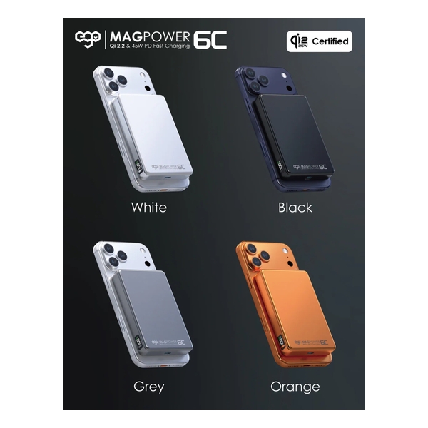 EGO MagPower 6C @ QI2.2 10000mAh POWERBANK (P31)