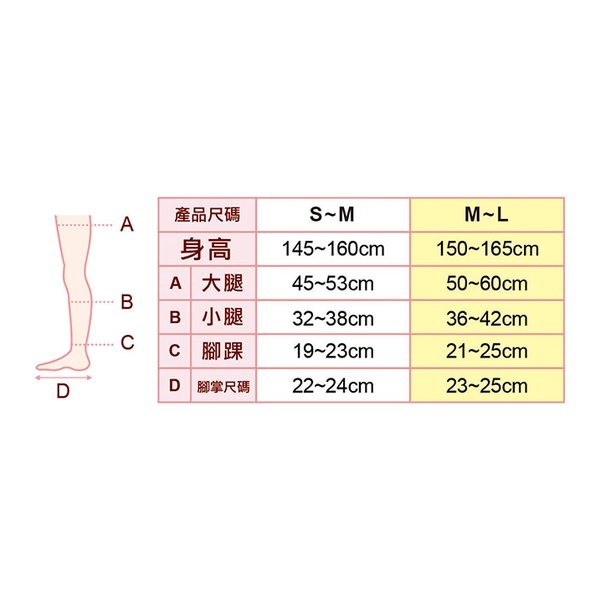 Slimwalk 醫療級保健壓力襪 (長筒,黑色) PH644/PH645