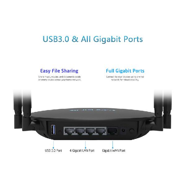 WAVLINK - AX1800 WiFi-6 EsayMesh 
Router w/Touch Link