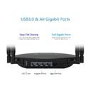 WAVLINK - AX1800 WiFi-6 EsayMesh 
Router w/Touch Link