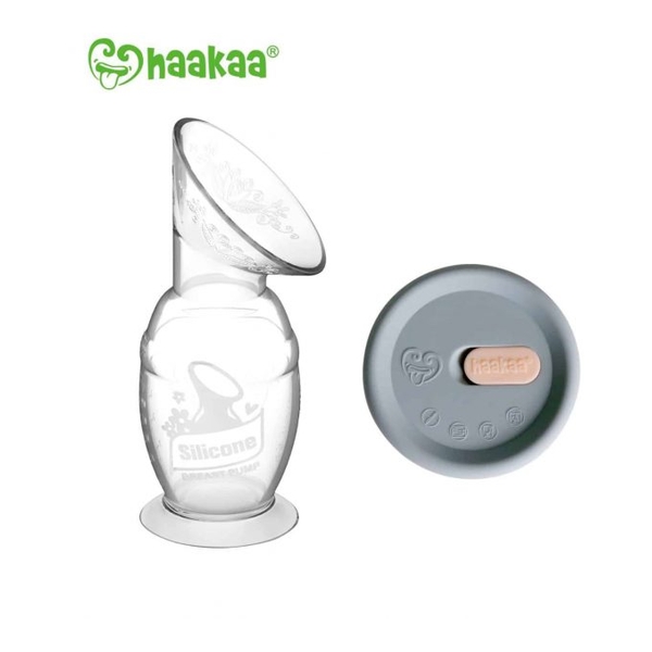 Haakaa 矽膠吸奶器連防漏蓋 100ml [禮盒裝]