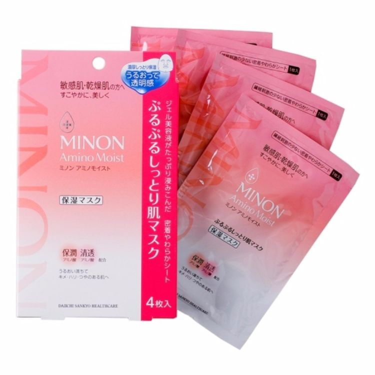 MINON - Amino Moist 氨基酸保濕面膜 4枚入 (平行進口)