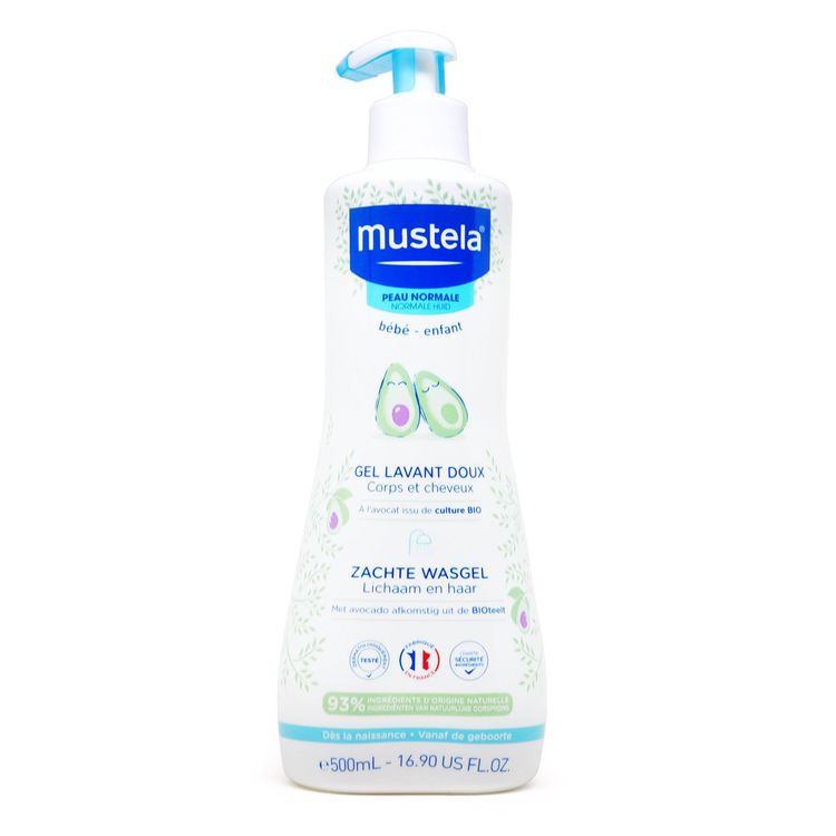 Mustela 妙思樂 - 嬰兒洗髮沐浴露(牛油果) 500ml (平行進口)