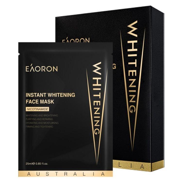 EAORON - Instant Whitening Face Mask 25ml x 5 Sheets (Black Box-Gold)(Parallel Import)