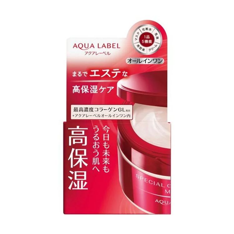 Shiseido- AquaLabel Special Gel Cream Moist All-in-one Facial Moisturizer 90g (Parallel Import)