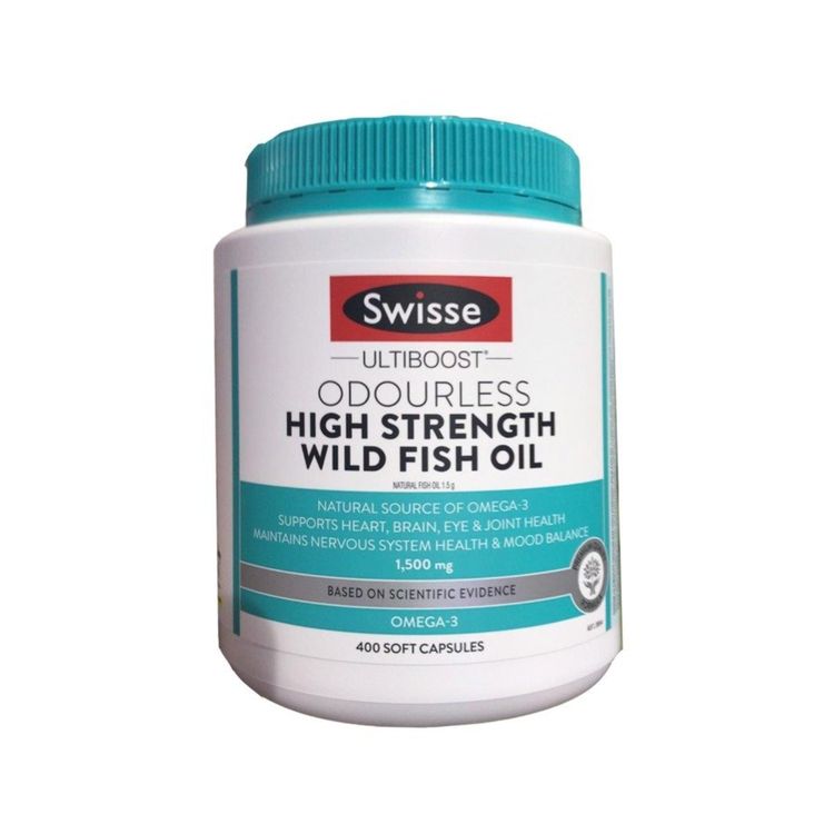 Swisse - Ultiboost Odourless HighStrength Wild Fish Oil 1500mg 400caps (Parallel Import)