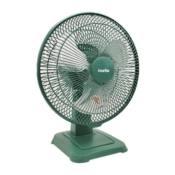 imarflex - "Dark Green" 10-inch Strong Wind Metal Table Fan