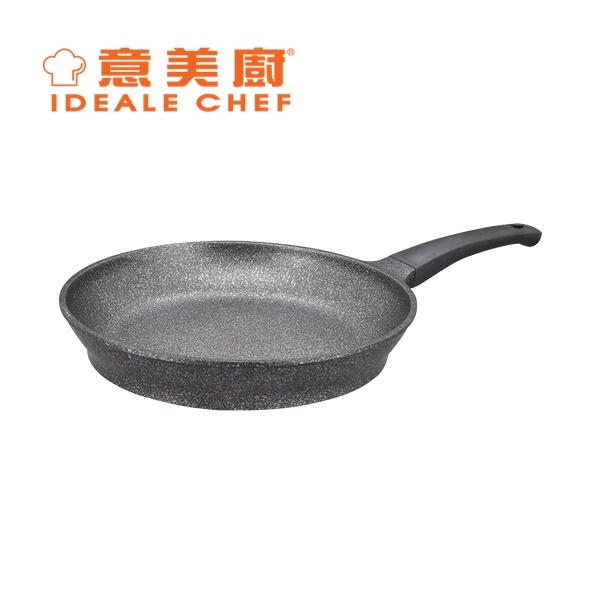 意美廚韓國製SELECTED鋼化鑄鋁大理石紋易潔30CM單柄煎鍋 IC14330F