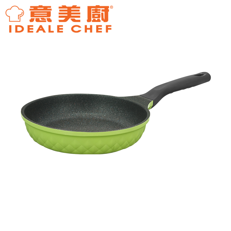 IDEALE CHEF KOREA CRYSTAL DIE-CAST MARBLING NON-STICK 20CM FRYPAN (GREEN)