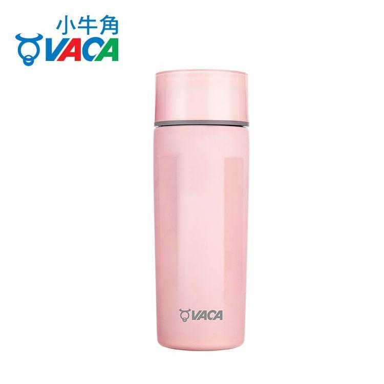 VACA TEC 0.33L S/ST VACUUM MUG WITH FINE BONE LINER, WITH STRAINER (PINK)