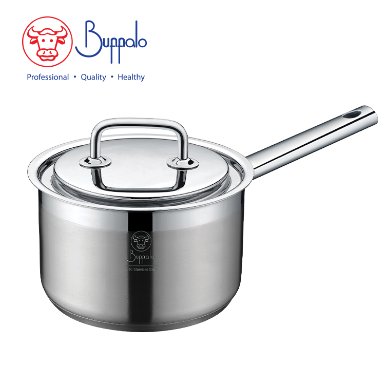 BUFFALO EXCITE 20X12CM/3.5L S/ST CAPSULATED BOTTOM SAUCEPAN WITH S/ST LID