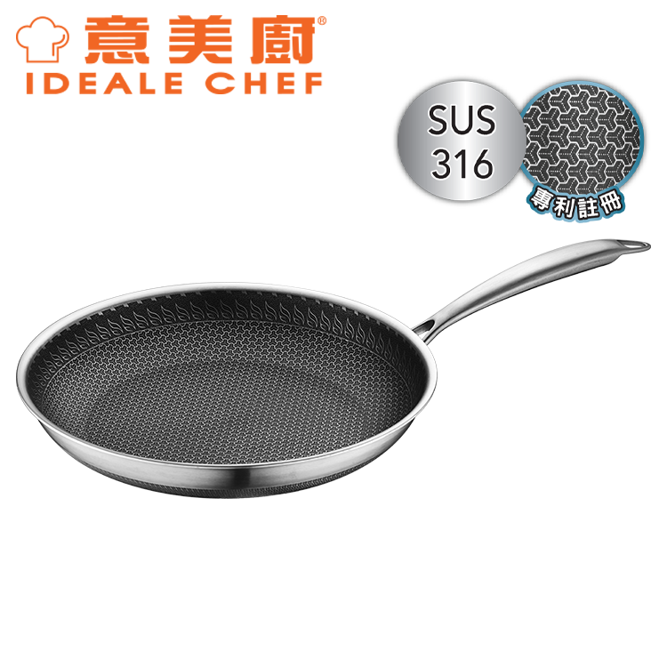 IDEALE CHEF MIX SUS316 28X5CM 3PLY FRYPAN (2.5MM)