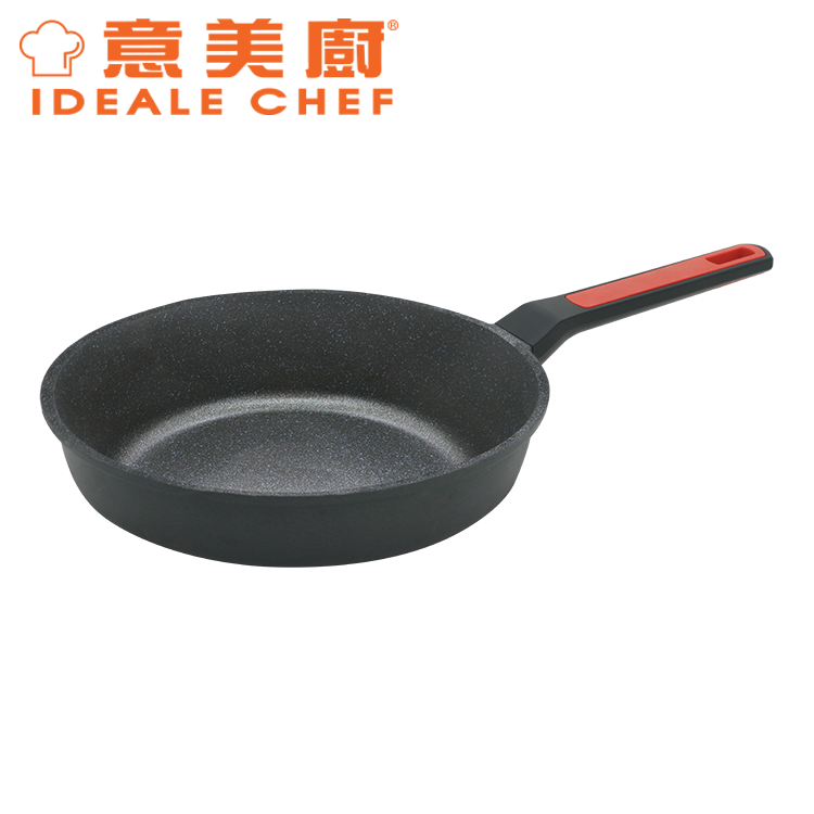 IDEALE CHEF STARRY DIE-CAST MARBLING NON-STICK 28X5.5CM FRYPAN (BLACK)