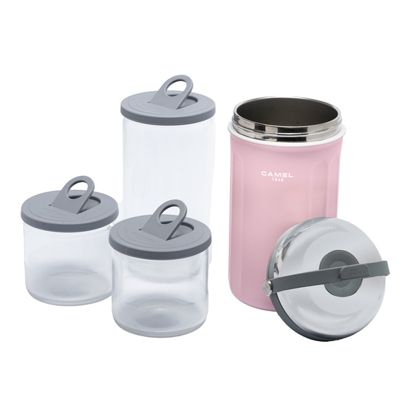 Camel - Tiffin 100 Insulated Rice Pot 1000ml with 0.7L Glass Container