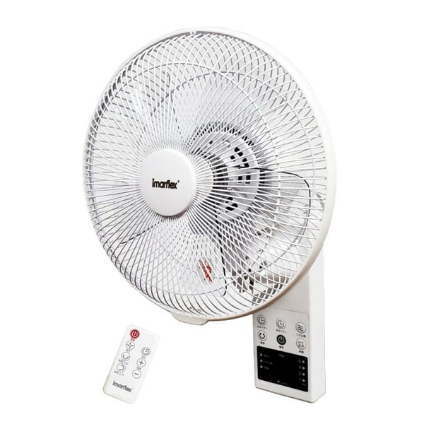 imarflex - electronic 10-inch remote control wall fan