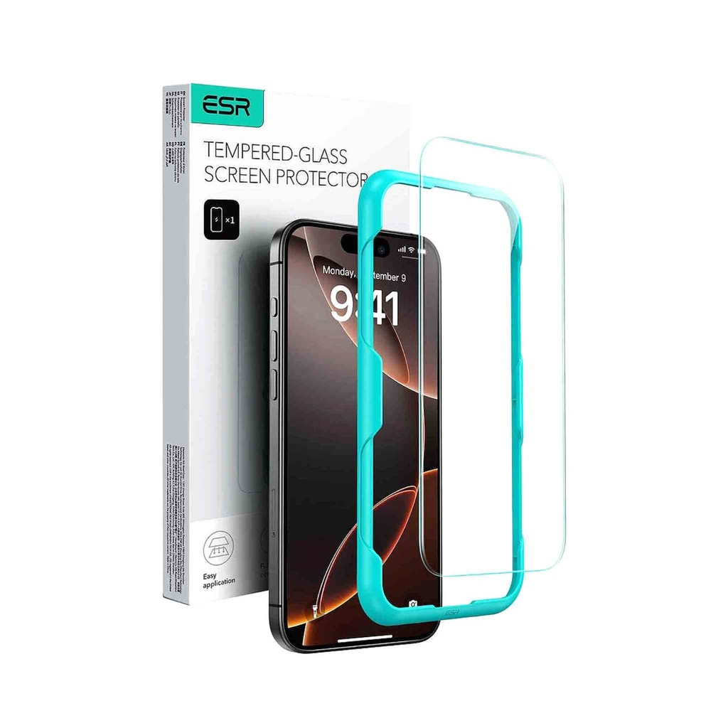 ESR Tempered-Glass for iPhone 16 Pro - Clear 1 Pack