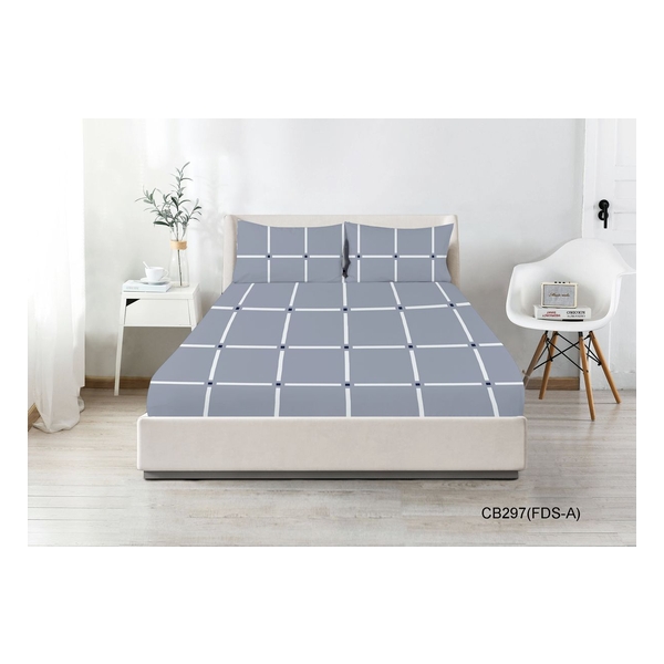 CASABLANCA Cotton Series Bedding Set (Fitted Sheet w/Pillow case) (CB297FDS)